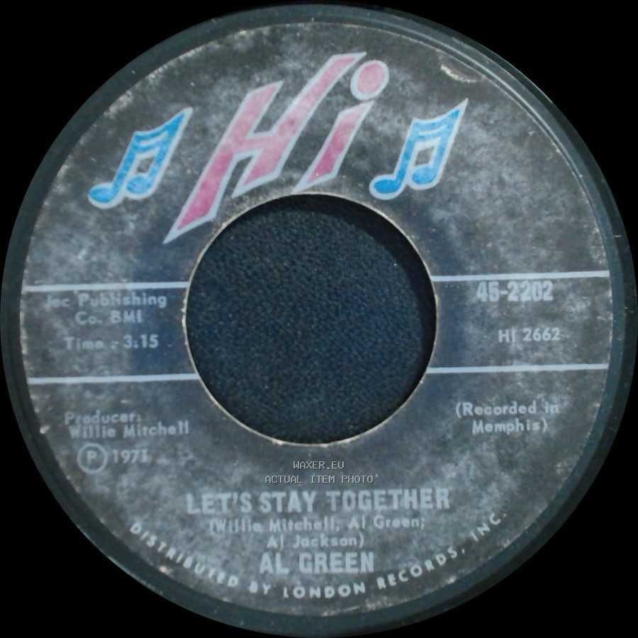 Al Green - Tomorrow's Dream / Let's Stay Together side B