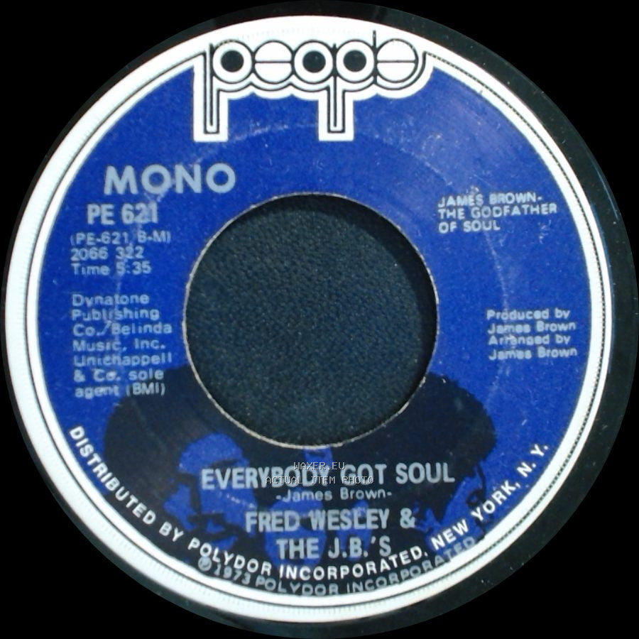 Fred Wesley & The J.B.'s - Everybody Got Soul / Doing It To Death side A