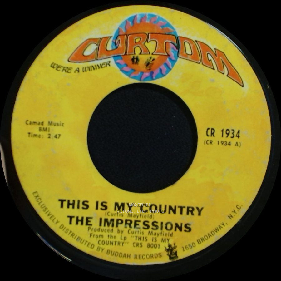 The Impressions - This Is My Country / My Woman's Love side A