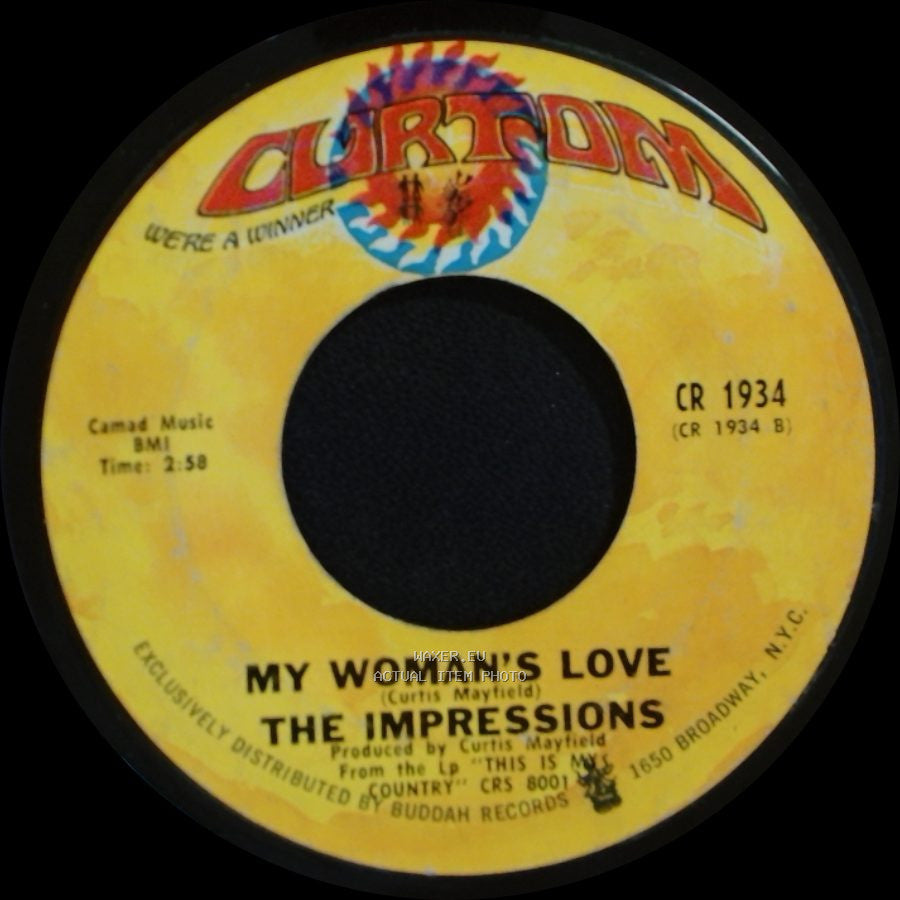 The Impressions - This Is My Country / My Woman's Love side B