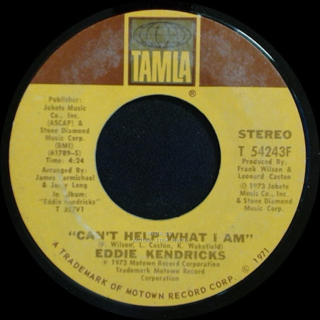 Eddie Kendricks - Can't Help What I Am / "Boogie Down" side A