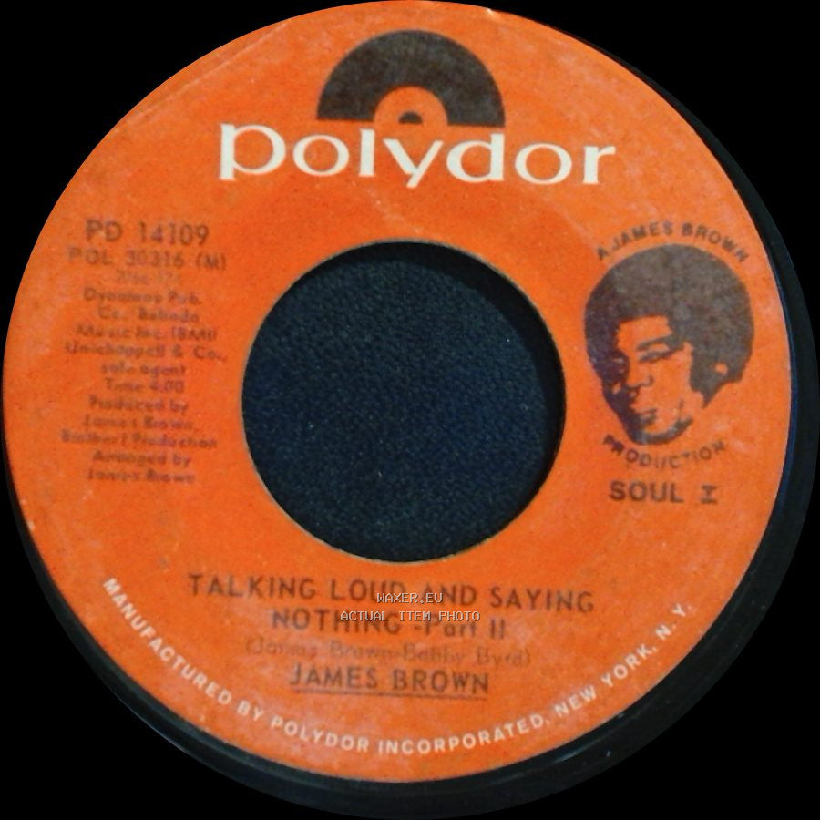 James Brown - Talking Loud And Saying Nothing - Part Ii / Talking Loud And Saying Nothing - Part I side A