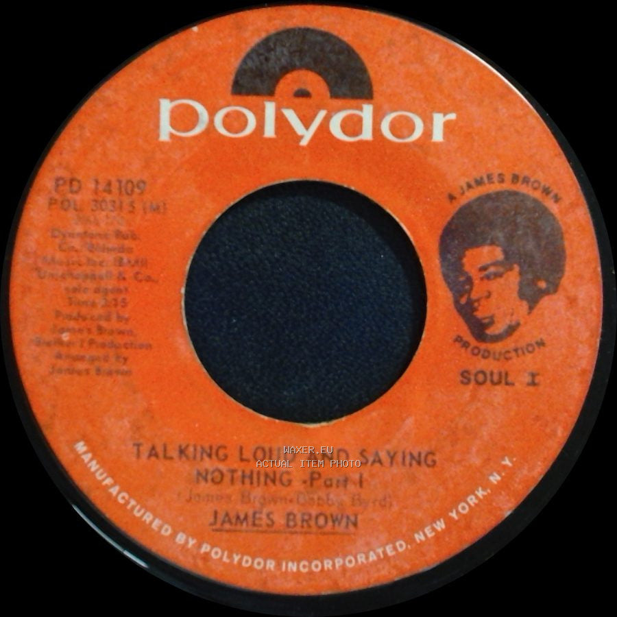 James Brown - Talking Loud And Saying Nothing - Part Ii / Talking Loud And Saying Nothing - Part I side B
