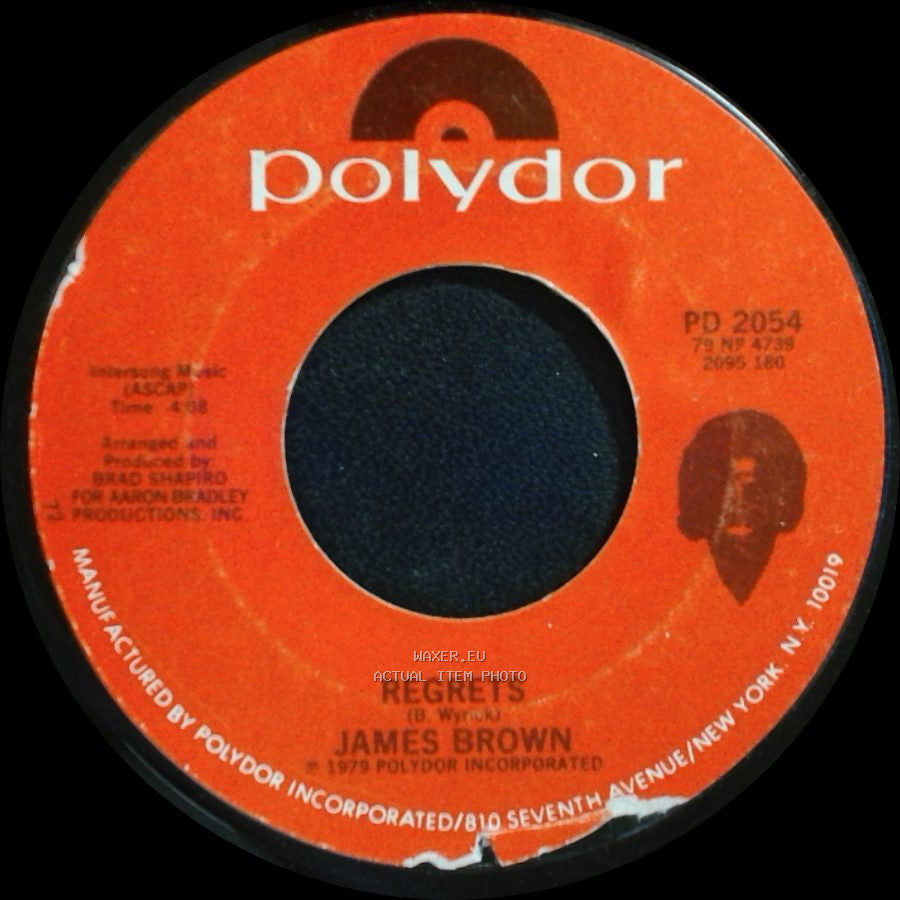 James Brown - Regrets / Stone Cold Drag side A