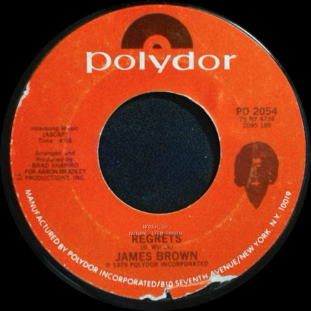 James Brown - Regrets / Stone Cold Drag side A