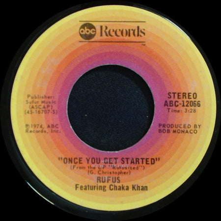 Rufus Featuring Chaka Khan - Once You Get Started / Rufusized side A