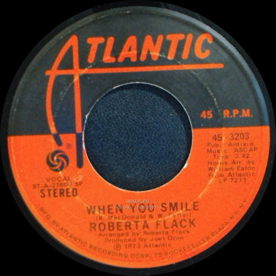 Roberta Flack - Feel Like Makin' Love / When You Smile side B