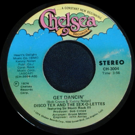 Disco Tex And The Sex-O-Lettes Featuring Sir Monti Rock Iii / Disco Tex And The Sex-O-Lettes - Get Dancin', Part Ii / Get Dancin' side B