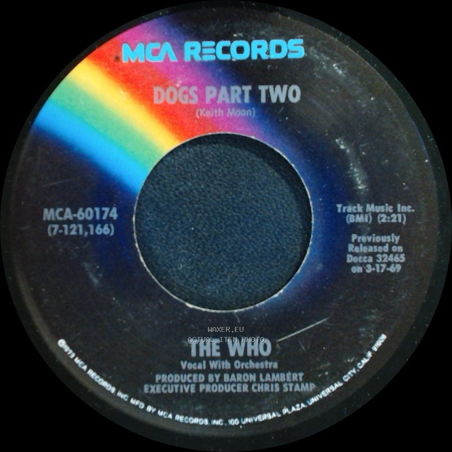 The Who - Dogs Part Two / Pinball Wizard side A