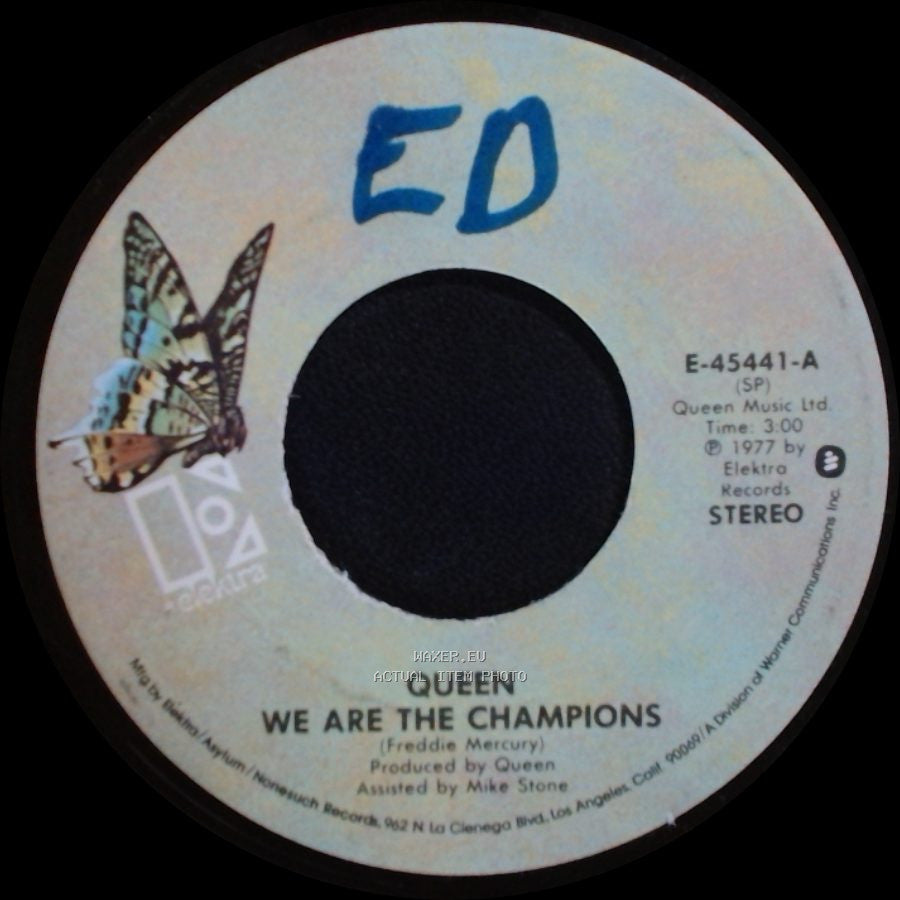 Queen - We Are The Champions / We Will Rock You side A