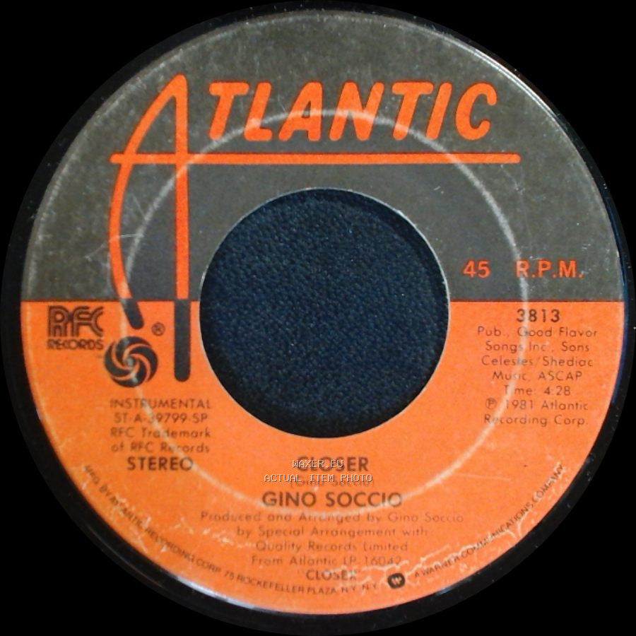 Gino Soccio - Closer / Try It Out side A