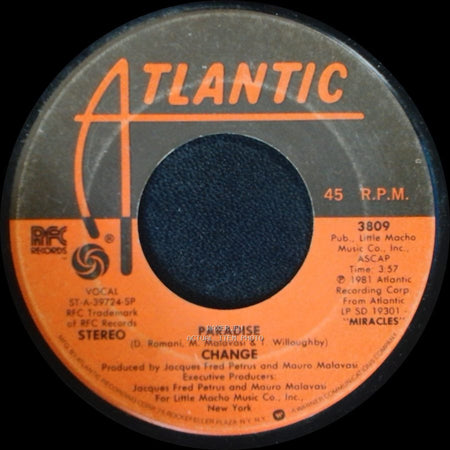 Change - Your Move / Paradise side B