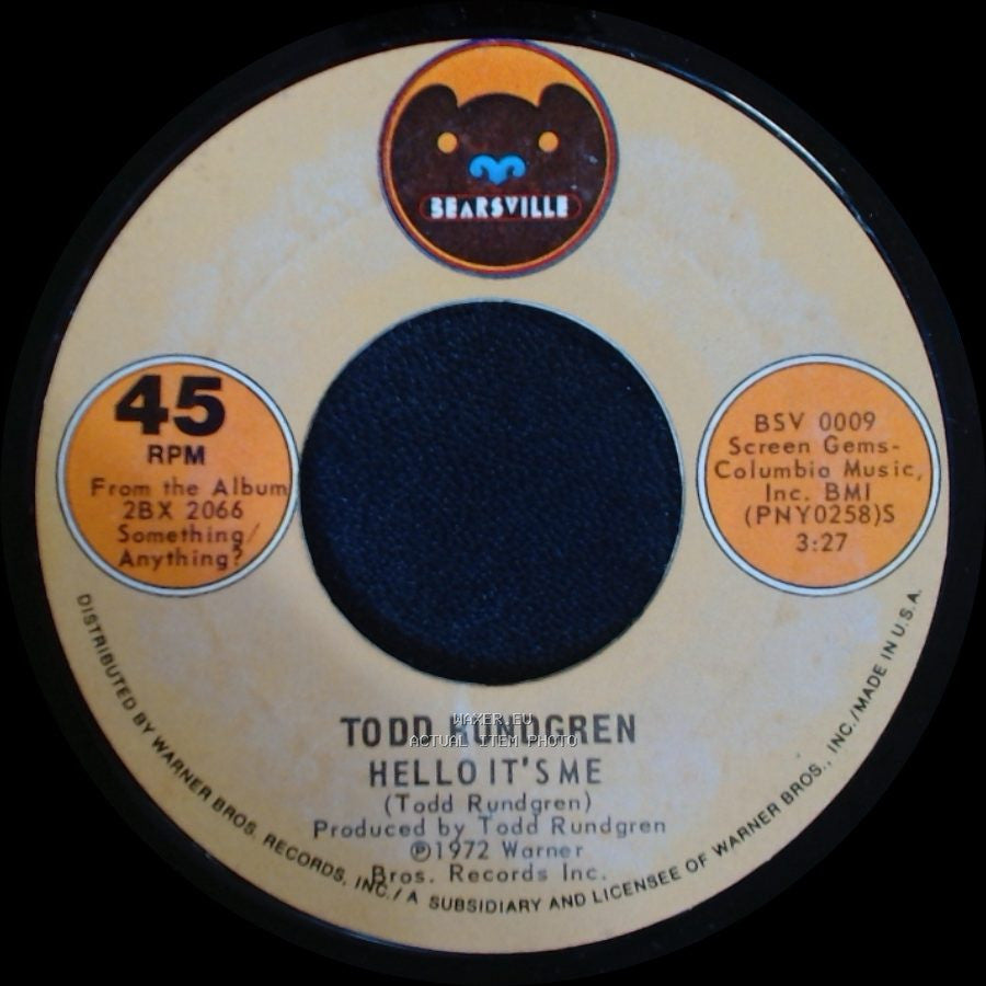 Todd Rundgren - Cold Morning Light / Hello It's Me side B