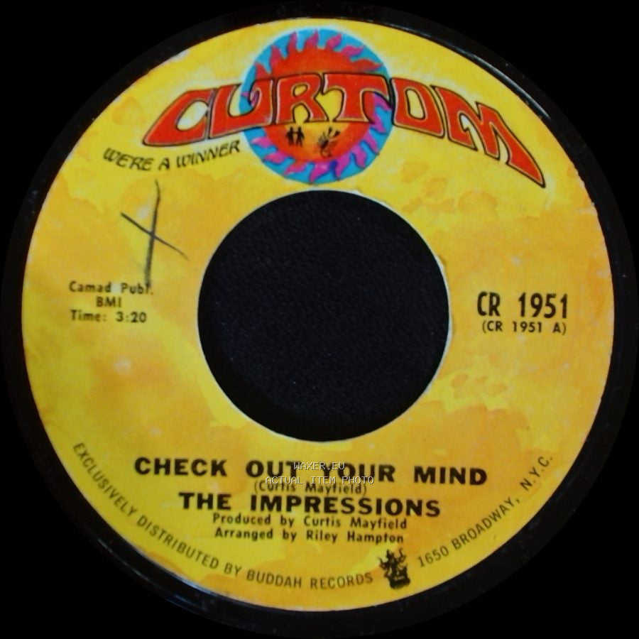 The Impressions - Can't You See / Check Out Your Mind side B