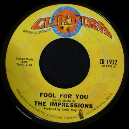 The Impressions - Fool For You / I'm Loving Nothing side A