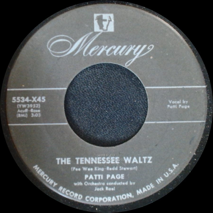 Patti Page - The Tennessee Waltz / Long Long Ago side A