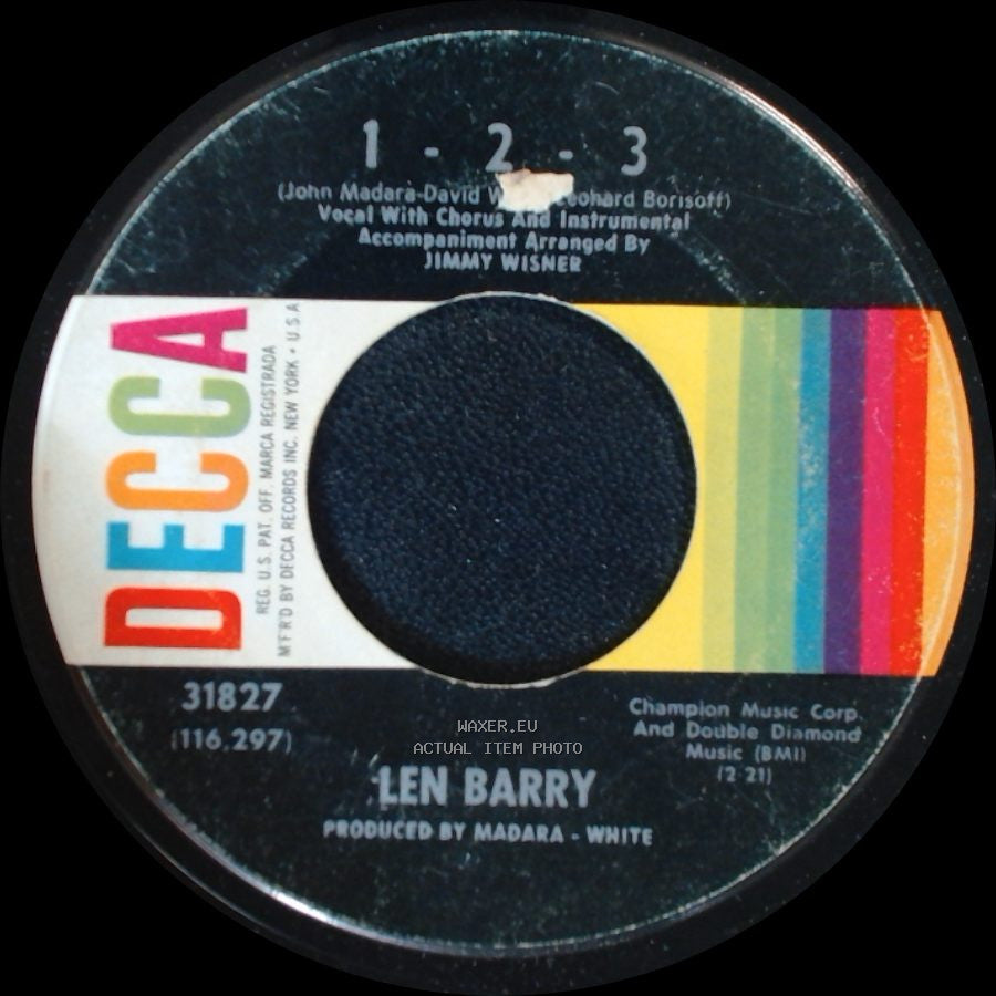 Len Barry - Bullseye / Unknown Title B side B