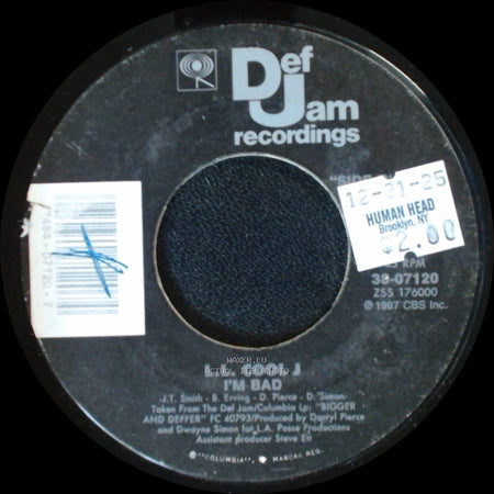 L.L. Cool J - I'm Bad / Get Down side A