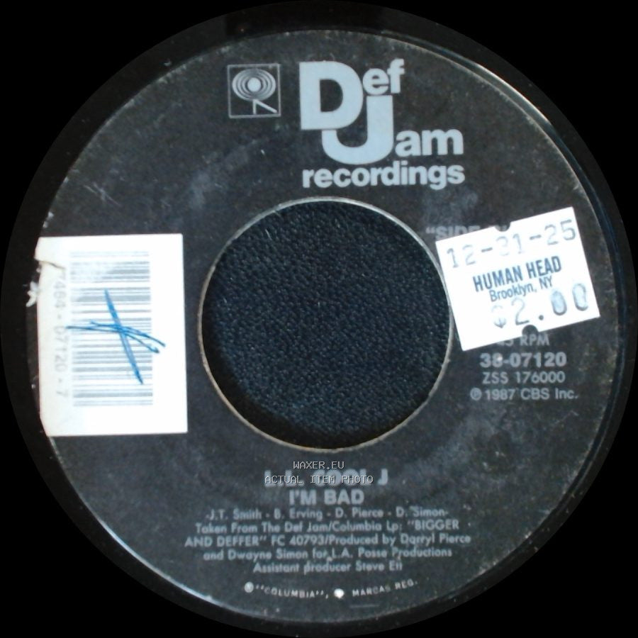 L.L. Cool J - I'm Bad / Get Down side A
