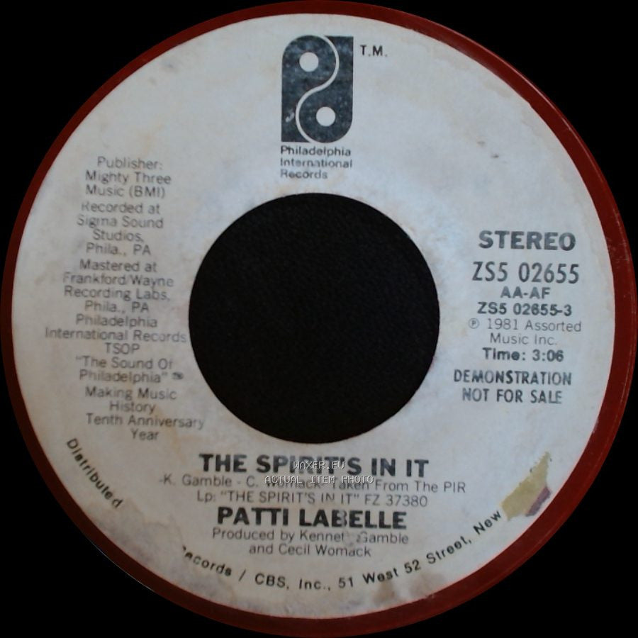 Patti Labelle - The Spirit's In It / The Spirit's In It side B
