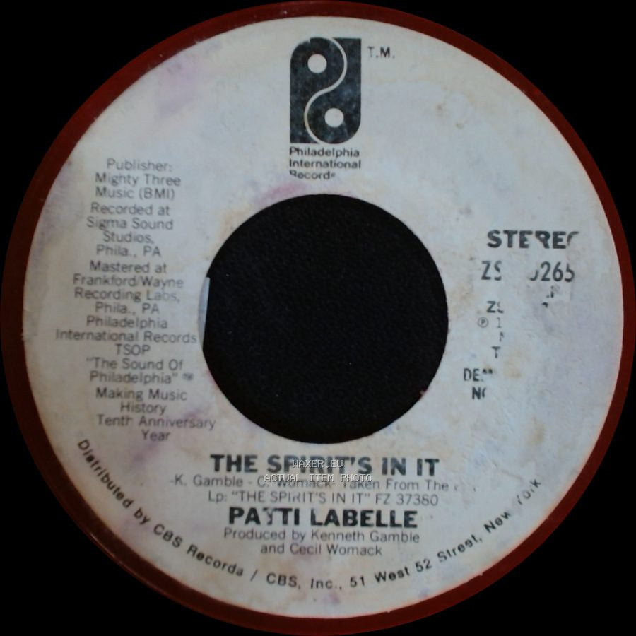 Patti Labelle - The Spirit's In It / The Spirit's In It side B