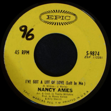 Nancy Ames - I've Got A Lot Of Love (Left In Me) / Friends And Lovers Forever side A