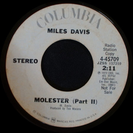 Miles Davis - Molester (Part Ii) / Mollester (Part I) side A