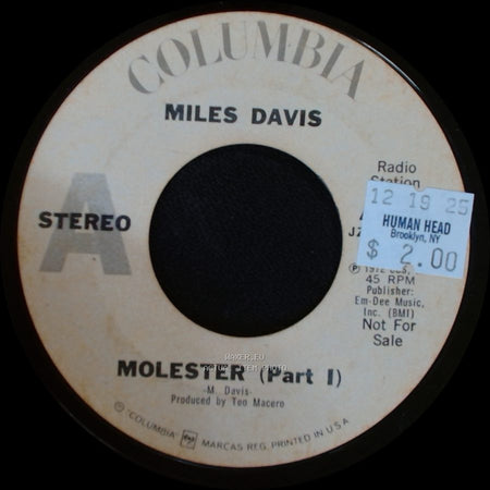 Miles Davis - Molester (Part Ii) / Mollester (Part I) side B