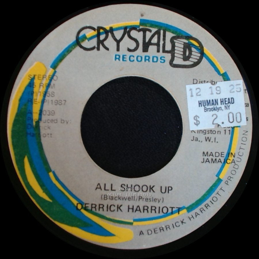 Chariot Riders / Derrick Harriott - Shook Up (Dance Hall Style) / All Shook Up side B