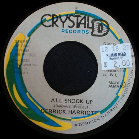 Chariot Riders / Derrick Harriott - Shook Up (Dance Hall Style) / All Shook Up side B