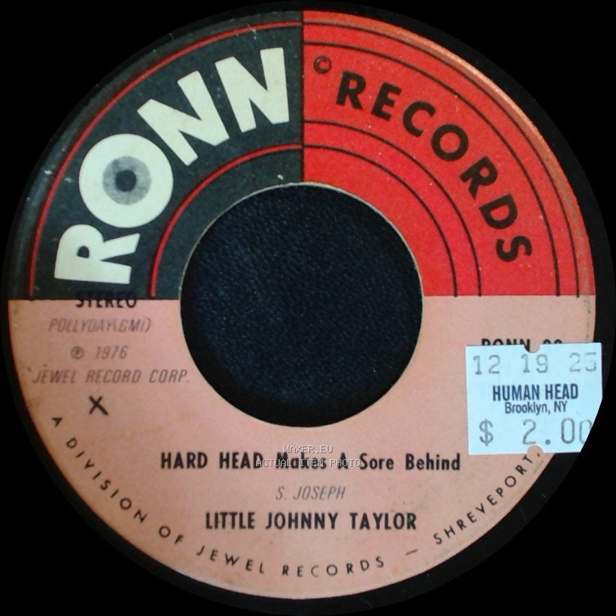 Little Johnny Taylor - Hard Head Makes A Sore Behind / Future side A
