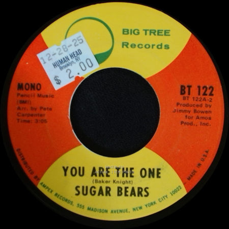 Sugar Bears - Someone Like You / You Are The One side B