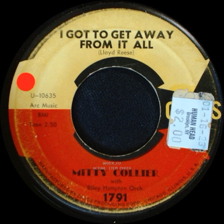 Metty Collier / Mitty Collier - I Got To Get Away From It All / I've Got Love side A