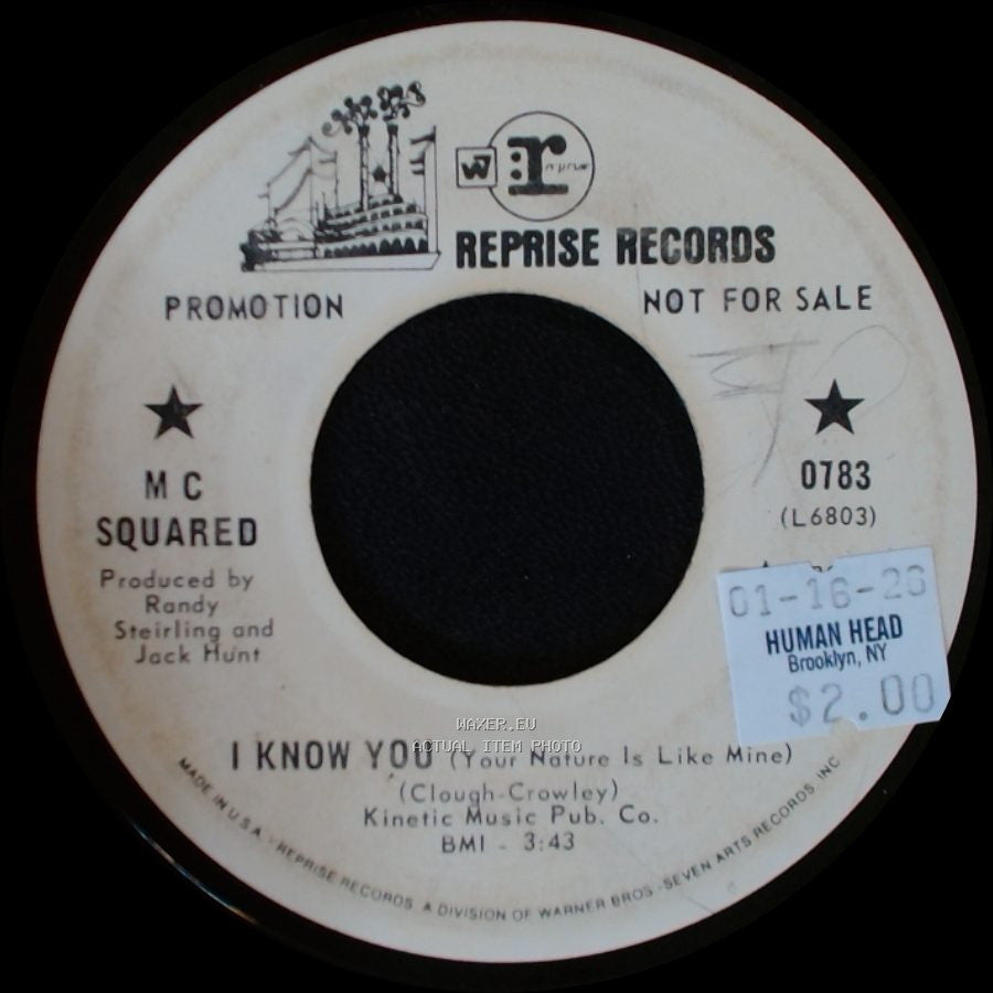 M C Squared - I Know You (Your Nature Is Like Mine) / Everybody's Talkin' side A