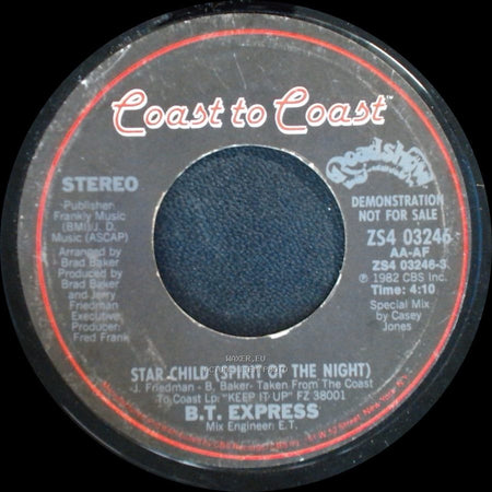 B.T. Express - Star Child (Spirit Of The Night) / Star Child (Spirit Of The Night) side B