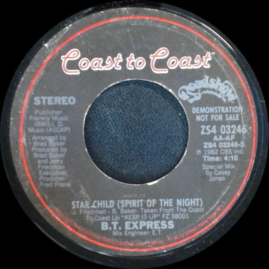 B.T. Express - Star Child (Spirit Of The Night) / Star Child (Spirit Of The Night) side B