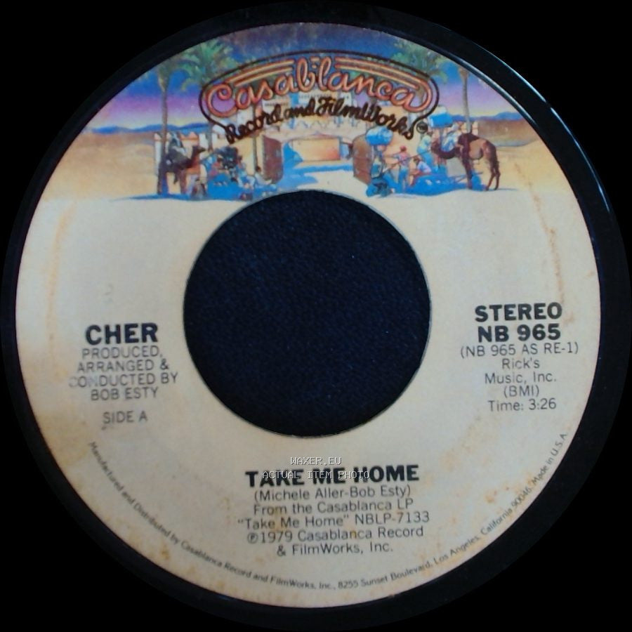 Cher - Take Me Home / My Song (Too Far Gone) side A