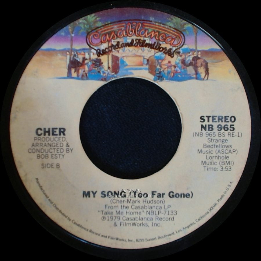 Cher - Take Me Home / My Song (Too Far Gone) side B