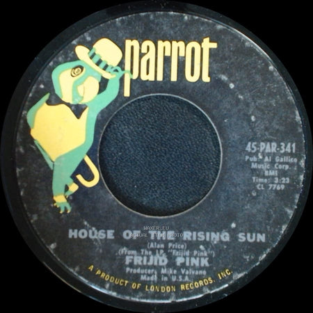 Frijid Pink - Drivin' Blues / House Of The Rising Sun side B