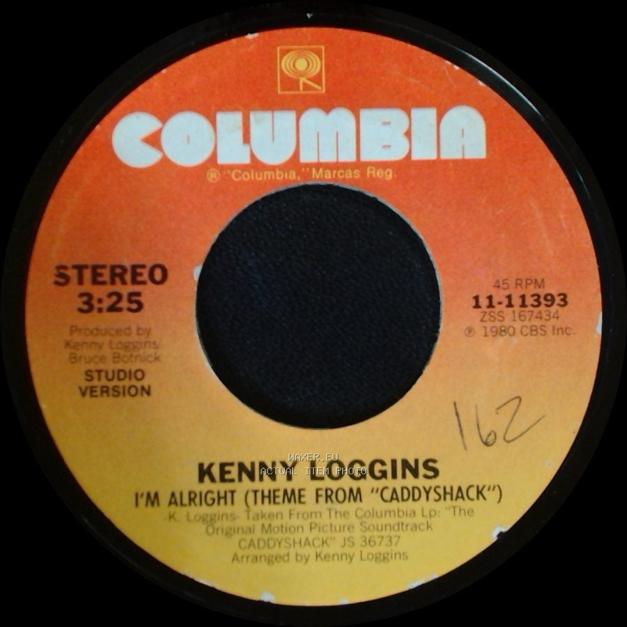 Kenny Loggins - I'm Alright (Theme From "Caddyshack") / I'm Alright (Theme From "Caddyshack") side A