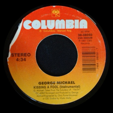 George Michael - Kissing A Fool (Instrumental) / Kissing A Fool side A