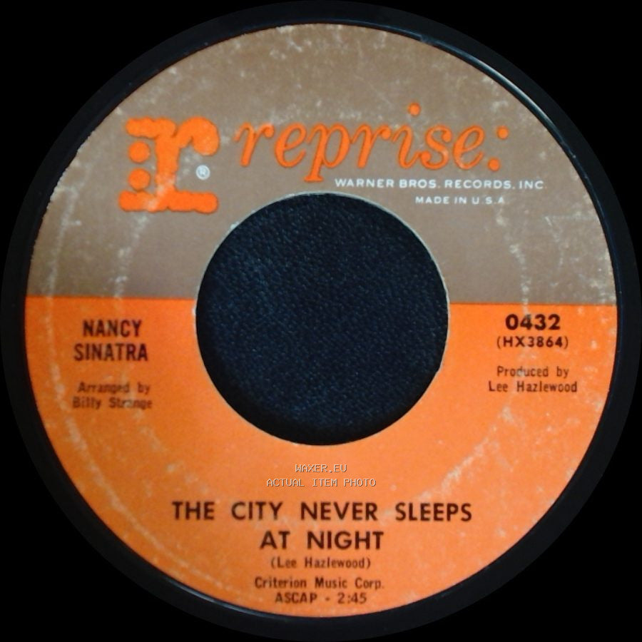 Nancy Sinatra - These Boots Are Made For Walkin' / The City Never Sleeps At Night side B