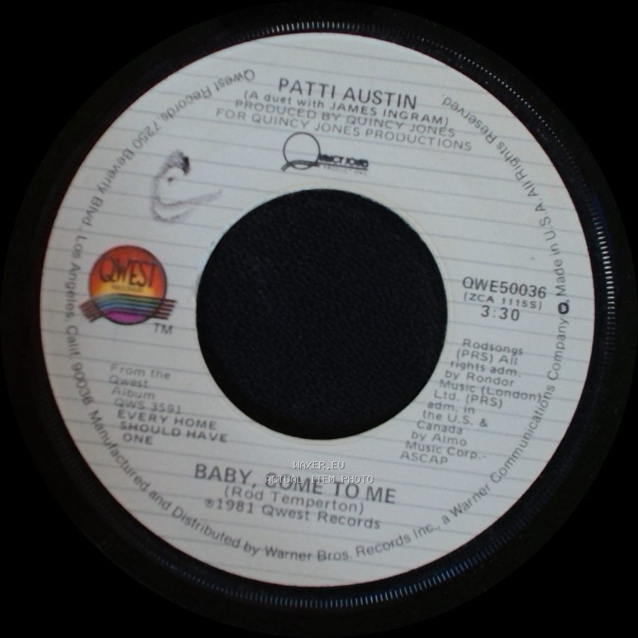 Patti Austin - Solero / Baby, Come To Me side B