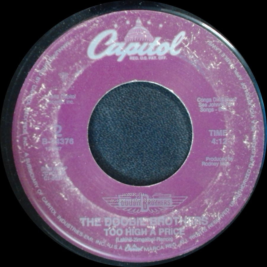 The Doobie Brothers - The Doctor / Too High A Price side B