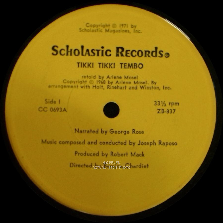 Unknown Artist - Tikki Tikki Tembo / Tikki Tikki Tembo side A