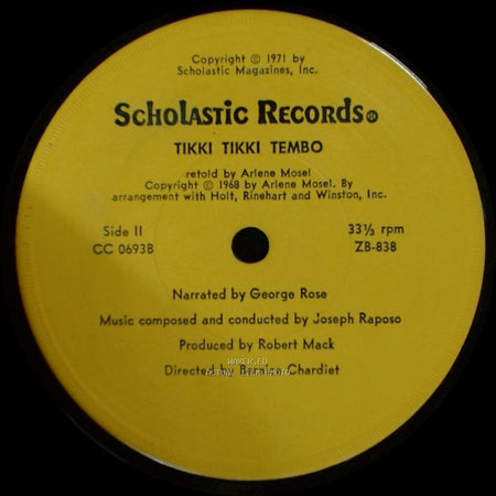 Unknown Artist - Tikki Tikki Tembo / Tikki Tikki Tembo side B