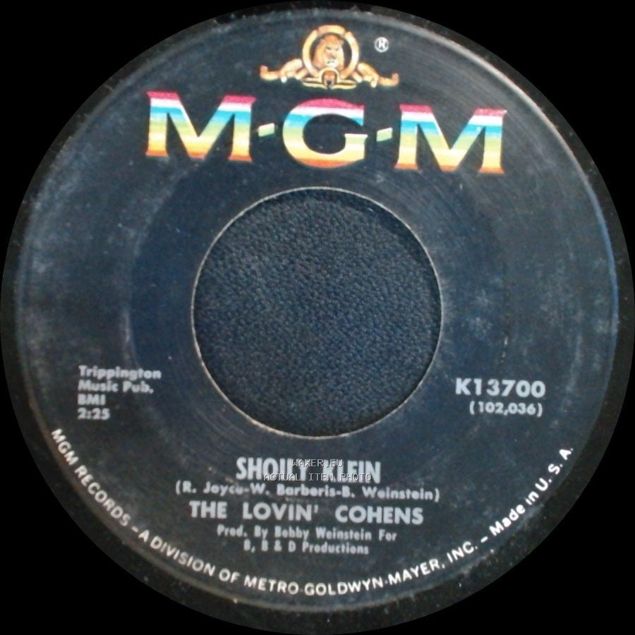 The Lovin' Cohens - Noshville Katz / Shoily Klein side B