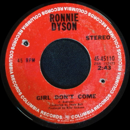 Ronnie Dyson - (If You Let Me Make Love To You Then) Why Can't I Touch You? / Girl Don't Come side B