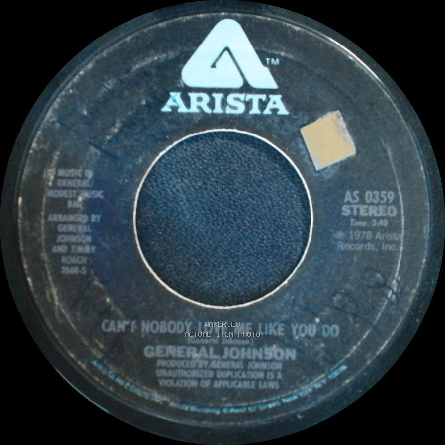 General Johnson - Lies / Can't Nobody Love Me Like You Do side B