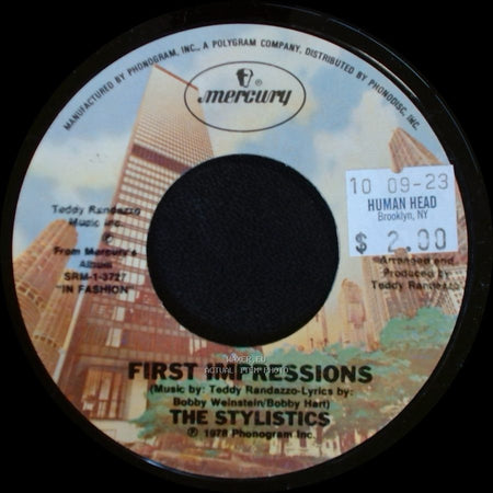 The Stylistics - Your Love's Too Good To Be Forgotten / First Impressions side B